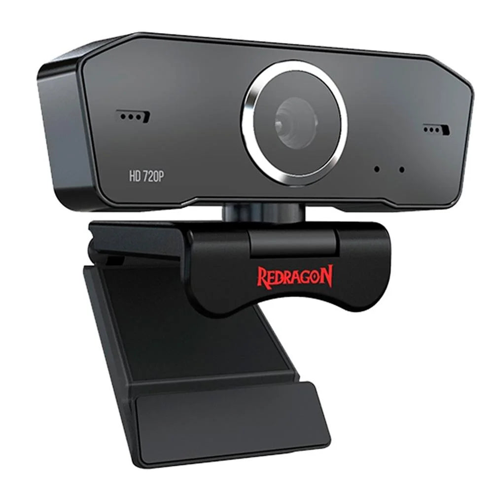 Webcam Redragon Streaming Fobos, HD 720p, 2 Microfones, Redução de Ruídos - GW600-1