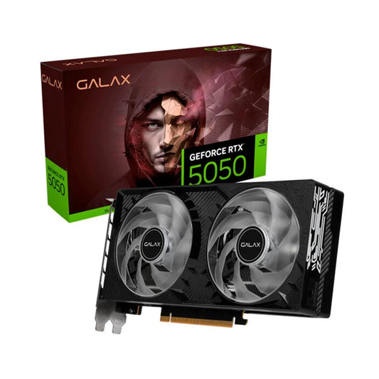 Placa De Video Galax Geforce RTX 5050 Black Gf 1-click Oc 8GB Gddr6 128bits 55nsl8mhdchd
