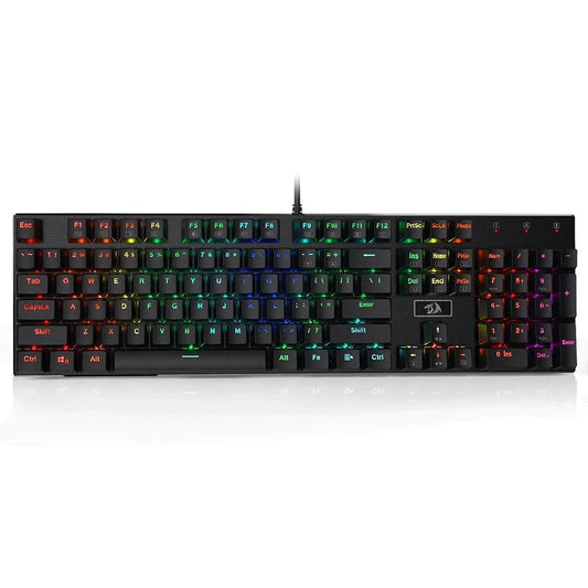 Teclado Mecânico Gamer Redragon Devarajas, RGB, Switch Brown, Preto - Preto - Unissex - Único
