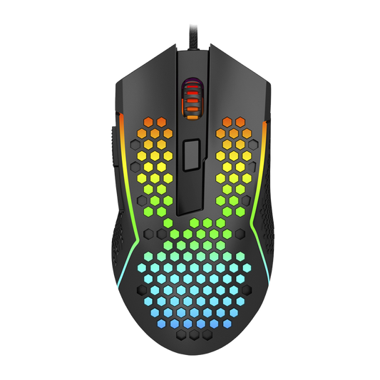 Mouse Gamer Redragon Reaping, RGB, 6 Botões, 12400 DPI, Black, M987-K