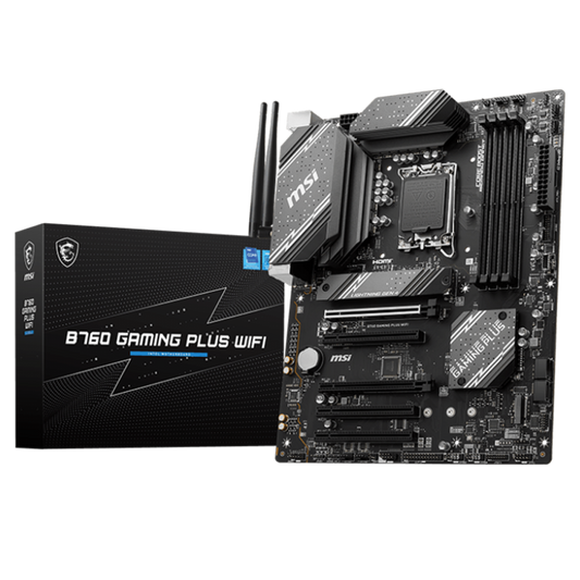 *CONSULTAR VALOR PELO WHATSAPP* Placa Mãe MSI B760 Gaming Plus Wi-Fi, Chipset B760, Intel LGA 1700, ATX, DDR5