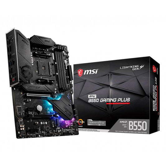 *CONSULTAR VALOR PELO WHATSAPP* Placa-Mãe MSI MPG B550 Gaming Plus, AMD AM4, ATX
