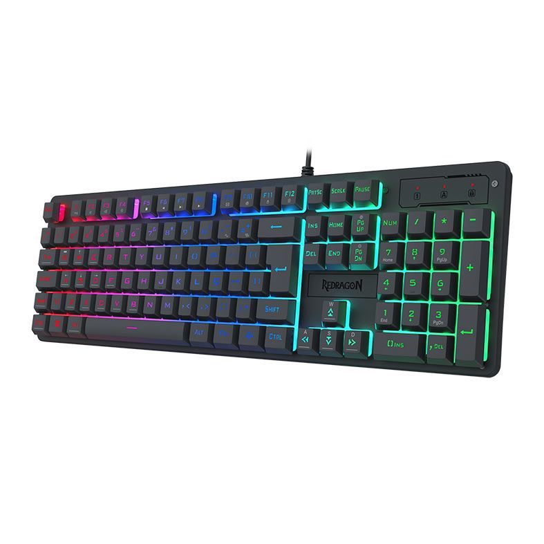 Kit Redragon Teclado + Mouse + Headset + Mousepad Essentials, RGB, 10000 DPI, S166
