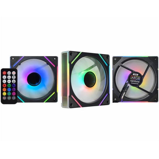 Kit 3 Fans K-mex AAVA ARGB Rainbow Infinity Nazca