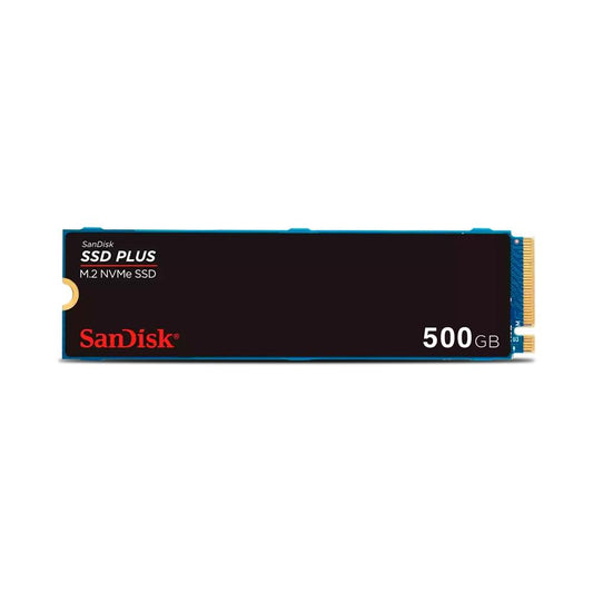 SSD 500GB SanDisk Plus NVMe, M.2, PCle, Gen3, Leitura 2400MB/s e Gravação 2400MB/s - SDSSDA3N-500G-G26