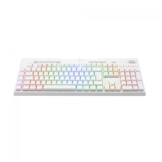 Teclado Mecânico Óptico Gamer Redragon Brahma Pro RGB, Switch Brown, ABNT, White, K586W-RGB-PRO (PT-BROWN)