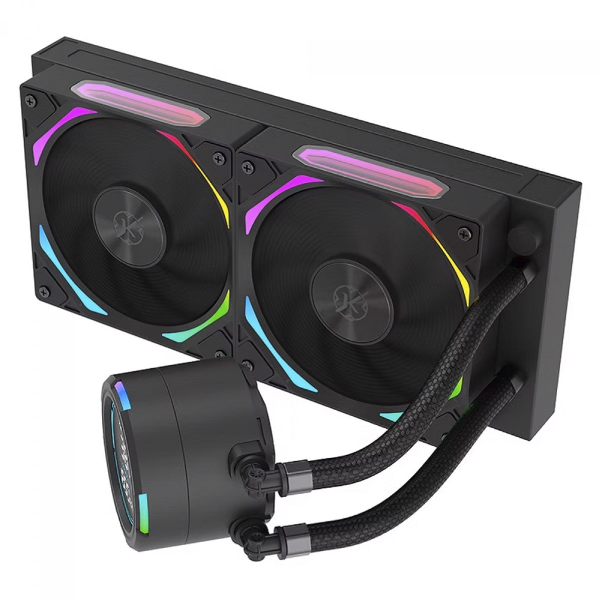 Water Cooler Kalkan Delta V2 240 ARGB, 240mm, Com Display, Intel-AMD, Preto, KLK00066