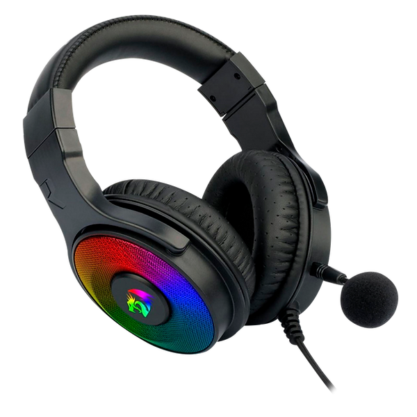 Headset Gamer Redragon Pandora RGB, USB, Com Microfone Removível, Drivers 50mm, Preto - H350RGB