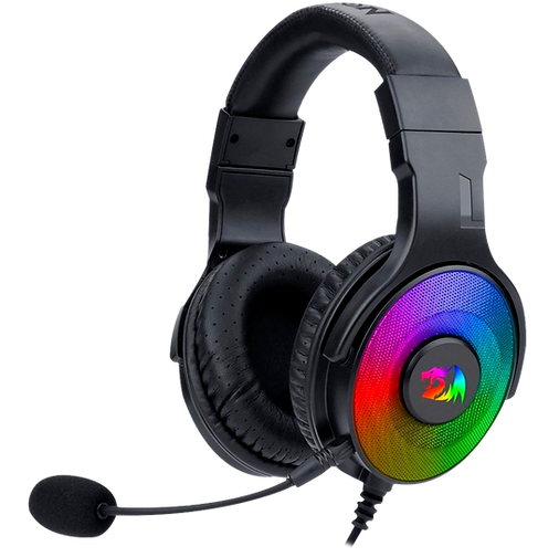 Headset Gamer Redragon Pandora RGB, USB, Com Microfone Removível, Drivers 50mm, Preto - H350RGB