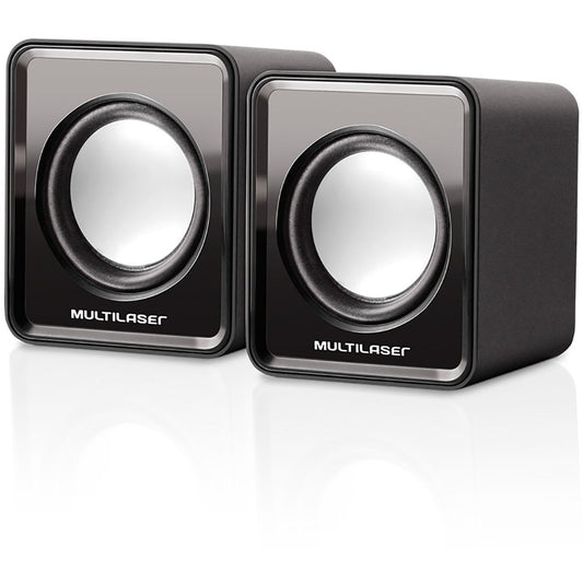 Caixa de Som 2.0 3W Rms Preto Estéreo USB/P2 Multilaser - SP144