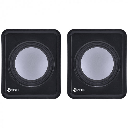 CAIXA DE SOM 2.0 USB 5V 2X 1W COM CONTROLADOR DE VOLUME - VS-01