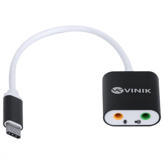 ADAPTADOR FONE DE OUVIDO P2 3.5MM DUAS VIAS PARA USB TIPO C FONE