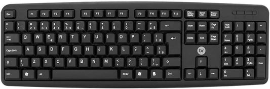 Teclado Bright Padrão ABNT2 USB Preto 0014