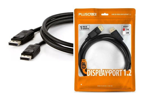 Cabo Displayport 1.2 4k 2 Metros Blindado 2m