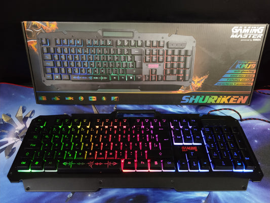 Teclado Gamer K-mex Shuriken Kmj9/ Semi Mecânico/ Função Anti-ghosting