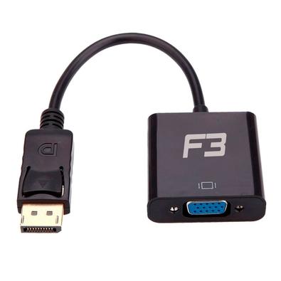 Cabo Adaptador Conversor F3, Displayport x VGA