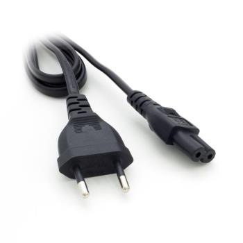 Cabo de Força Bipolar 2 Pinos para Impressora, Notebook e Rádio 40cm M180X