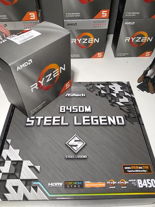 Kit Gamer Ryzen 5 3600 + B450M Steel Legend
