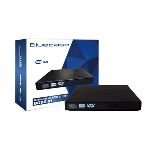 GRAVADOR DE DVD EXT. BLUECASE SLIM BGDE-01S PT