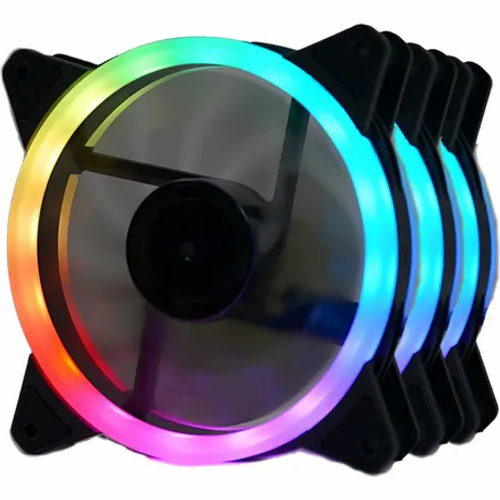 Kit Fan com 3 Unidades Redragon GC-F011, RGB, 120mm, GC-F011