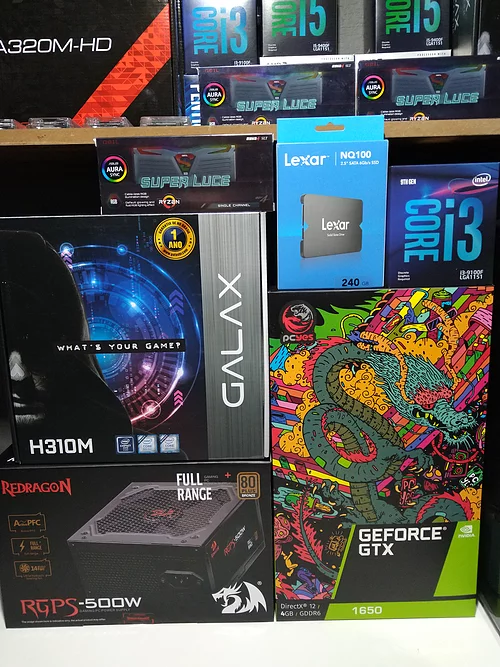 PC GAMER I3 9100F / GTX 1650 4GB / 500W 80 PLUS/ SSD 240GB/ 8GB 3000MHZ