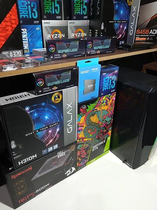 PC GAMER I3 9100F / GTX 1650 4GB / 500W 80 PLUS/ SSD 240GB/ 8GB 3000MHZ