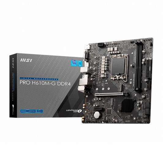 *CONSULTAR VALOR PELO WHATSAPP* PLACA MAE MSI PRO H610M-G, DDR4, SOCKET LGA 1700, M-ATX, CHIPSET INTEL H610, PRO-H610M-G