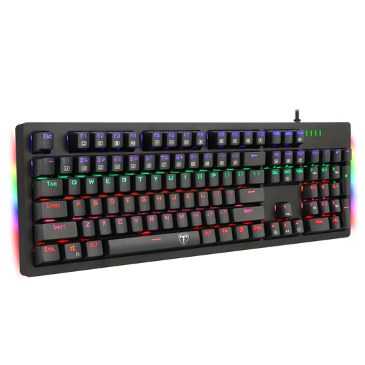 Teclado Gamer Mecânico T-Dagger Bermuda/ RGB/ Black/ ABNT2/ T-TGK312