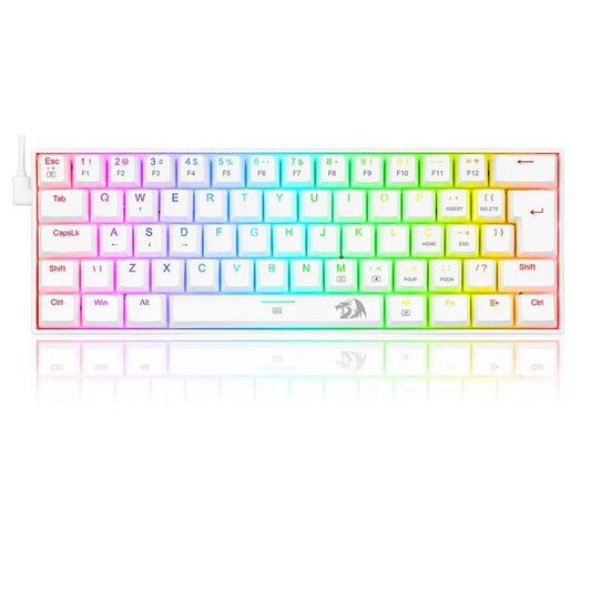 TECLADO MECANICO GAMER DRAGONBORN RGB BRANCO